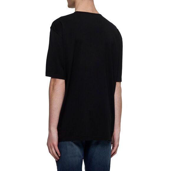 Lemaire Men Black Relaxed-Fit T-Shirt - Picture 3 of 4